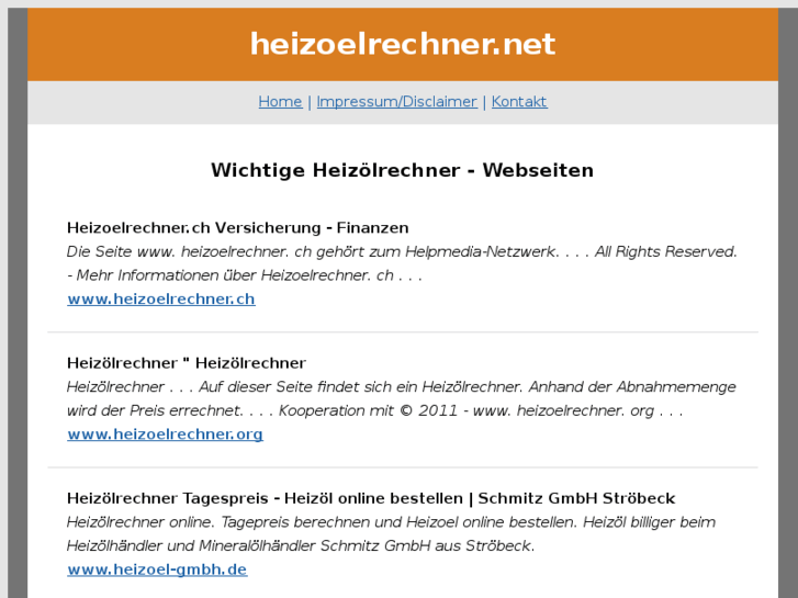 www.heizoelrechner.net