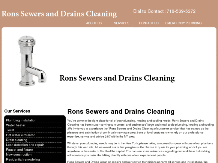 www.ronssewersanddrainscleaning.info