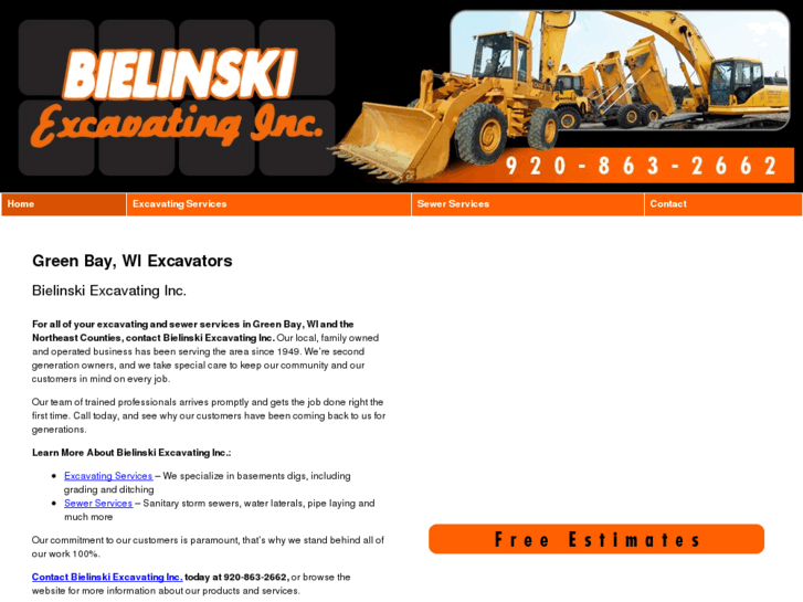 www.bielinskiexcavatinggreenbay.com