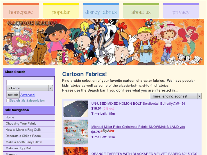 www.cartoon-fabrics.com