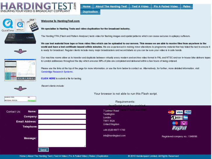 www.hardingtest.com