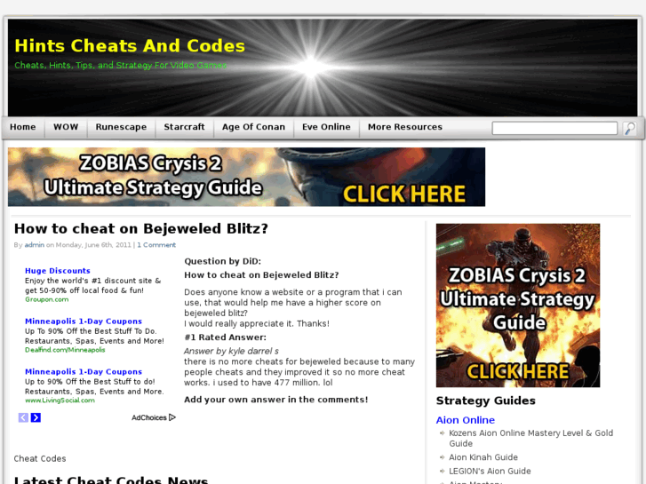 www.hintscheatsandcodes.net