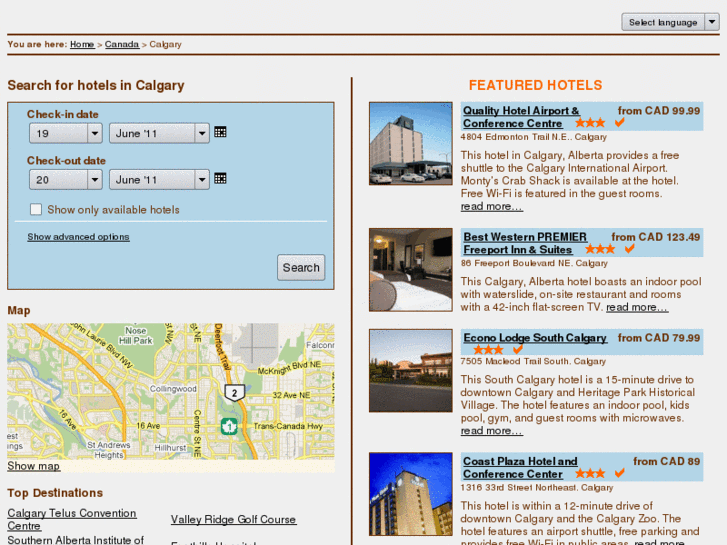 www.hotelsincalgary.net