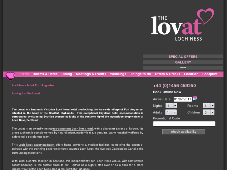 www.lovatarms-hotel.com