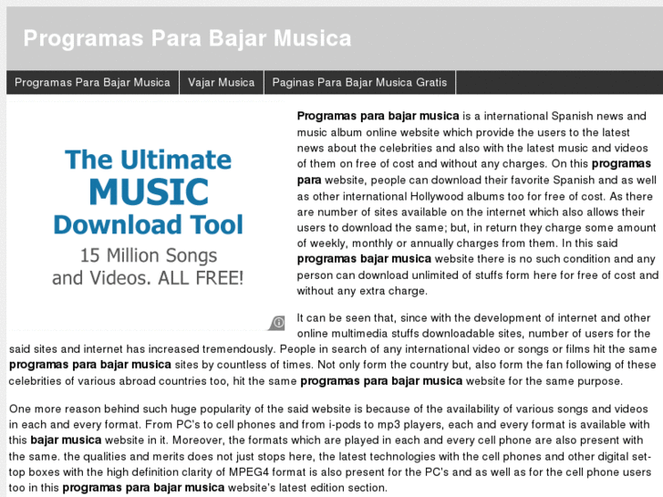 www.programasparabajarmusica.org