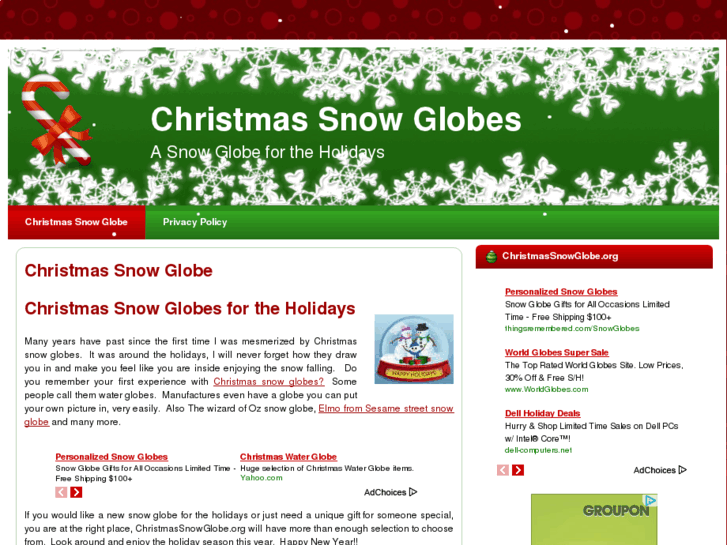 www.christmassnowglobe.org