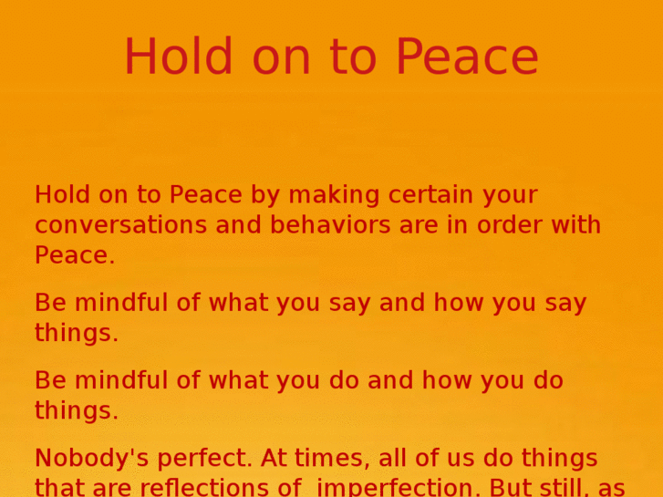 www.holdontopeace.com