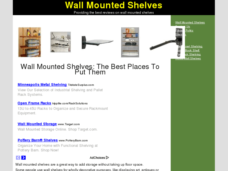 www.wallmountedshelves.org