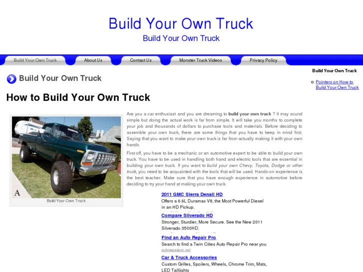 www.buildyourowntruck.org