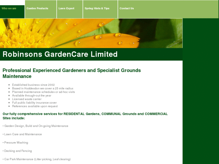 www.robinsonsgardencare.com