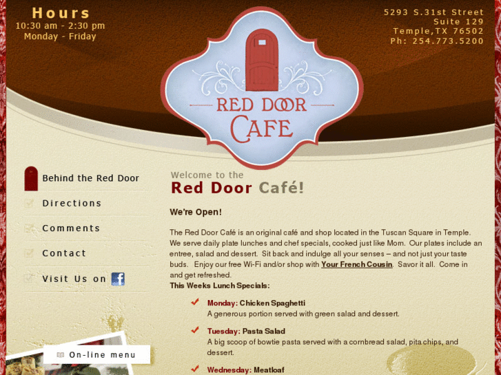 www.thereddoorcafe.com