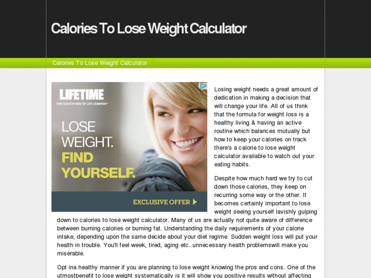 www.caloriestoloseweightcalculator.com