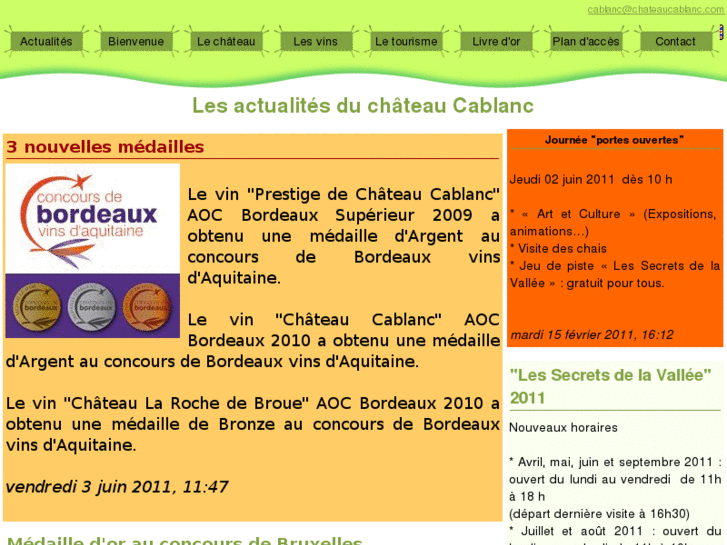 www.chateaucablanc.com