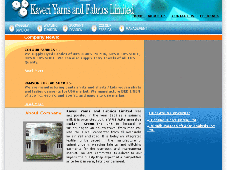 www.kaveriyarns.com