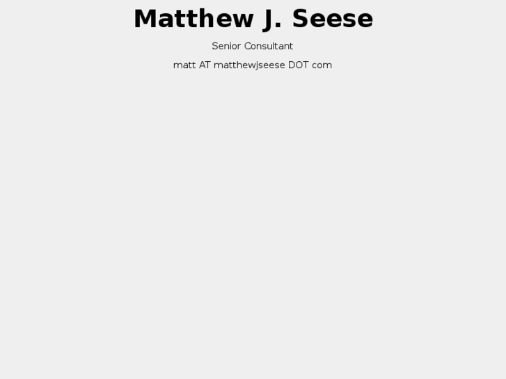 www.matthewjseese.net