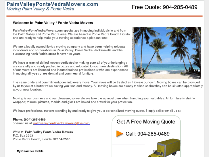 www.palmvalleypontevedramovers.com