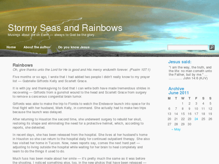 www.stormyseasandrainbows.com