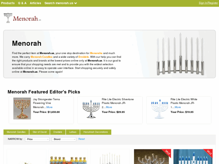 www.menorah.us