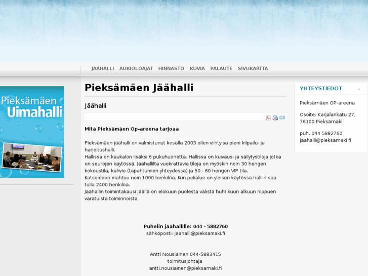 www.pieksamaenjaahalli.fi