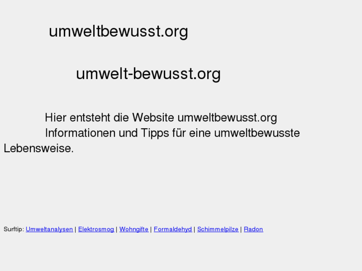 www.umwelt-bewusst.org