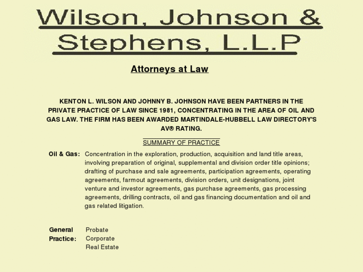 www.wilsonjohnsonstephens.com