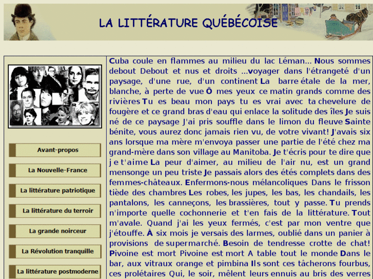 www.litterature-quebecoise.org