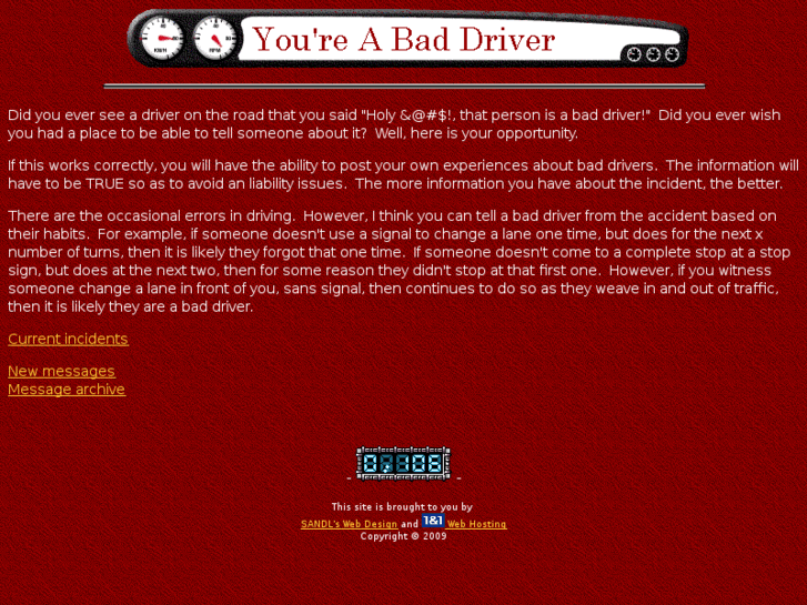 www.youreabaddriver.com