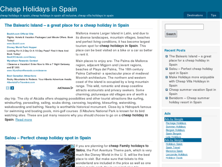 www.cheapholidaysinspain.org