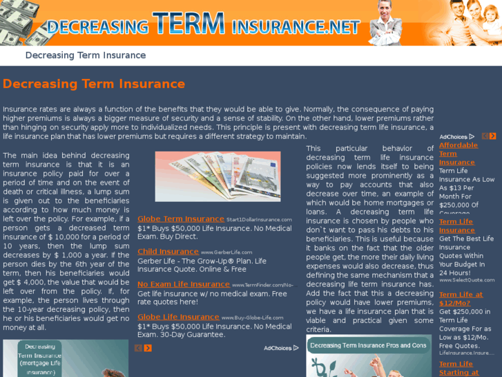 www.decreasingterminsurance.net