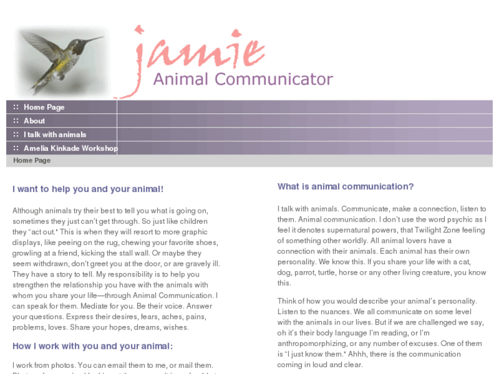 www.jamiesanimalcommunication.com