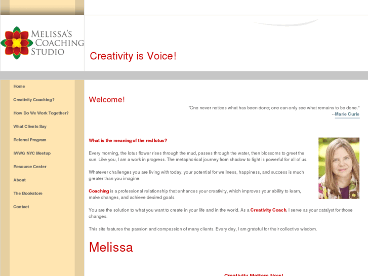 www.melissascoachingstudio.com