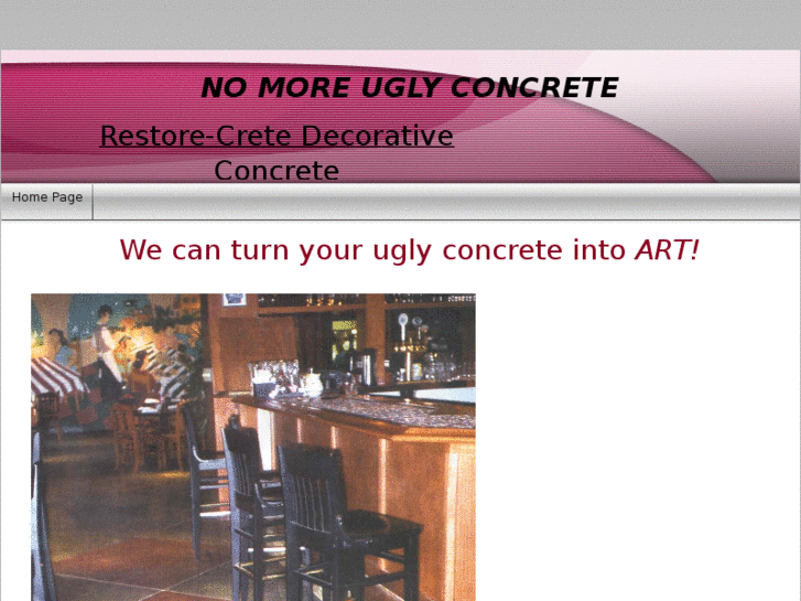 www.nomoreuglyconcrete.com