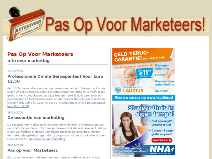 www.pasopvoormarketeers.nl
