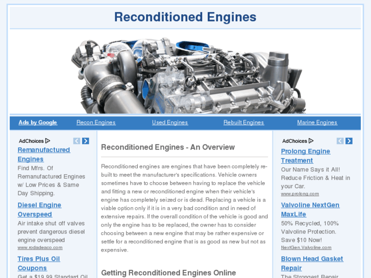 www.reconditionedengines.net