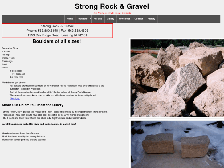 www.strongrockandgravel.com