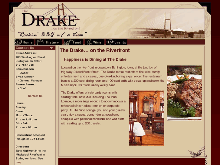 www.thedrakerestaurant.com