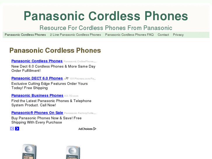 www.buypanasoniccordlessphones.com