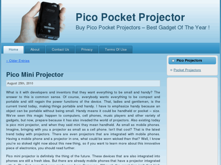 www.picopocketprojector.net