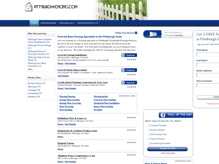 www.pittsburghfencing.com