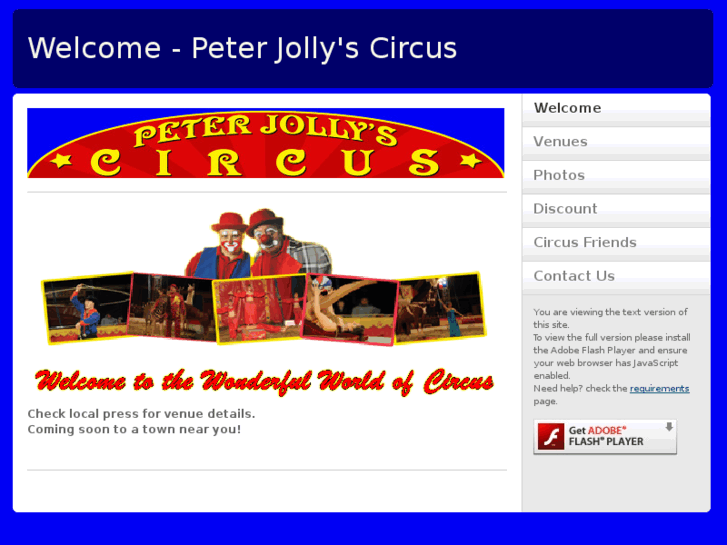 www.peterjollyscircus.com