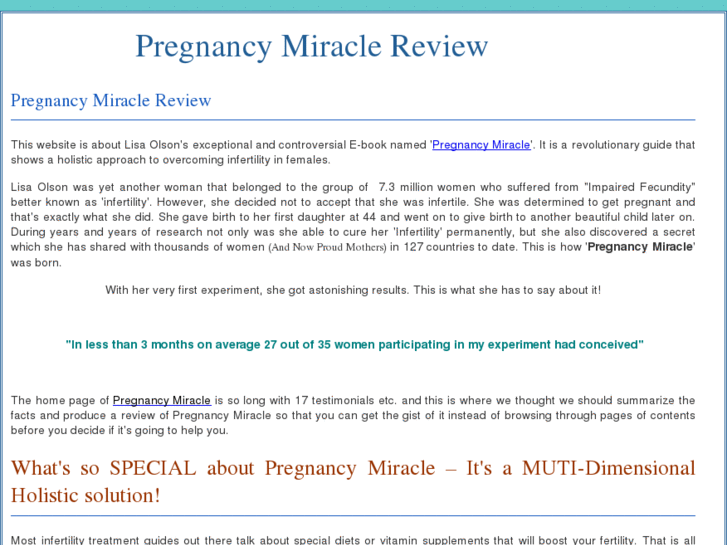 www.pregnancymiraclereview.org