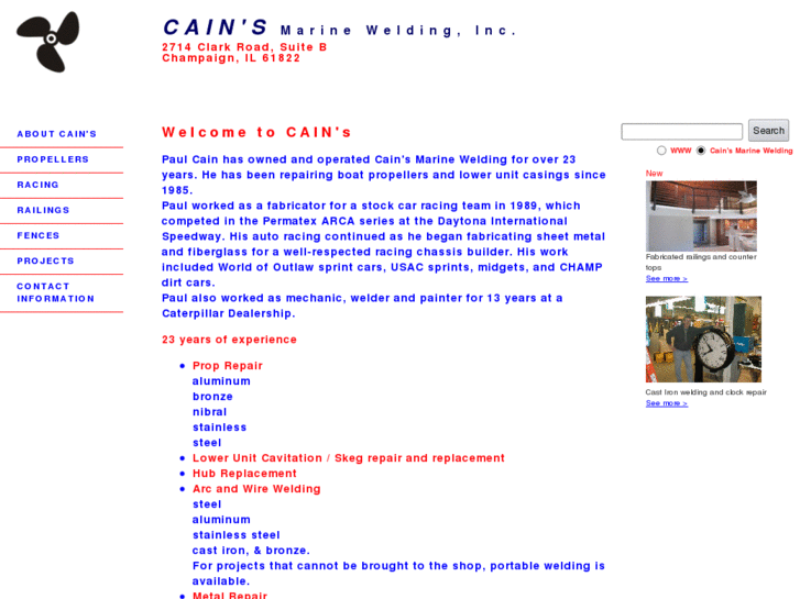 www.cainsmarinewelding.com