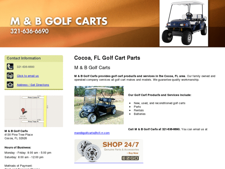 www.mandbgolfcart.com