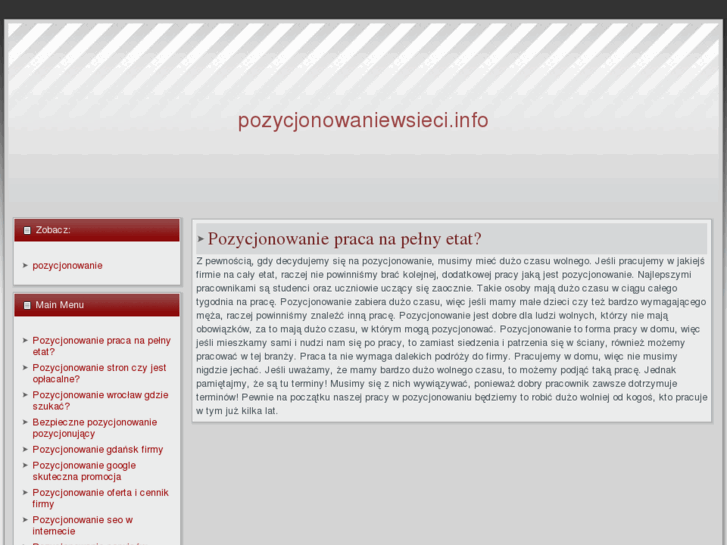 www.pozycjonowaniewsieci.info