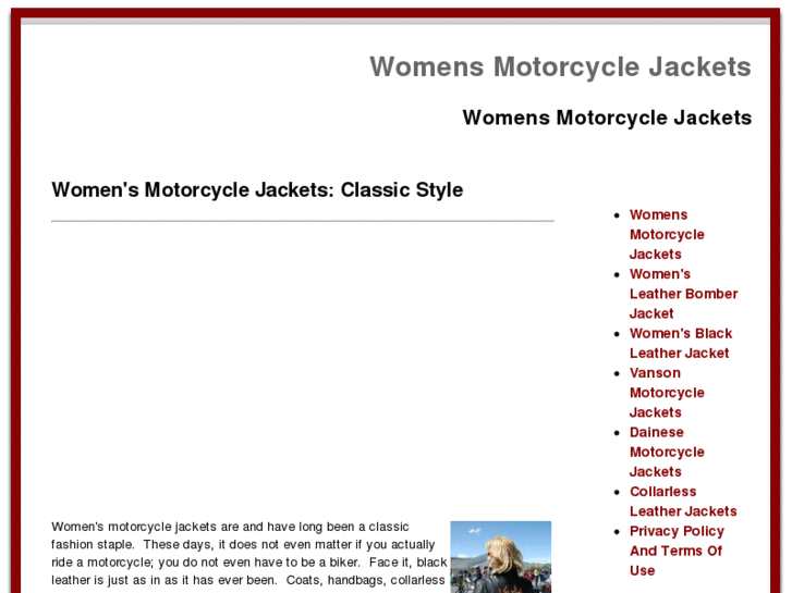 www.womensmotorcyclejacketsonline.com