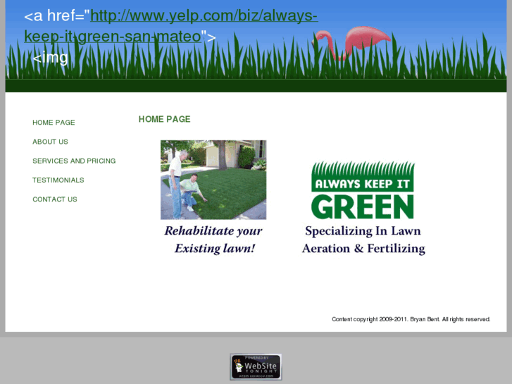 www.alwayskeepitgreen.com