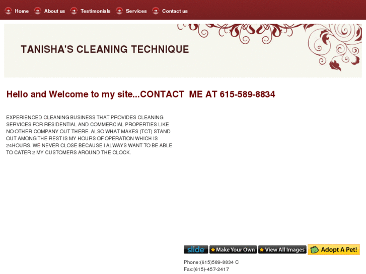www.tanishacleaningtechnique.com