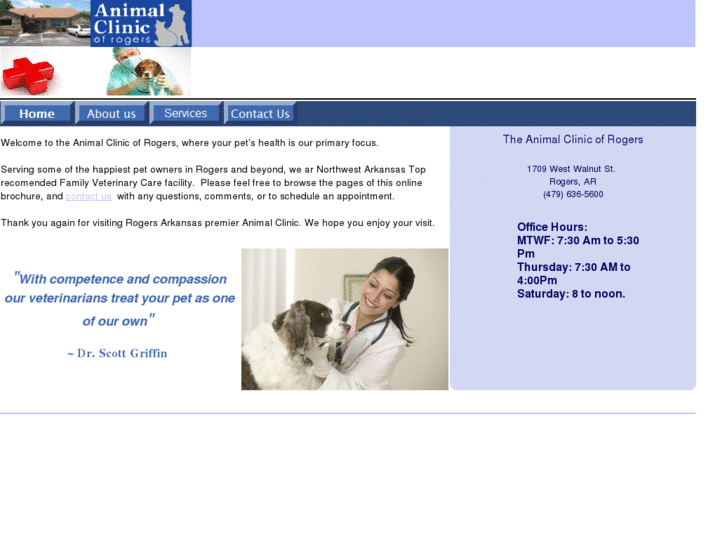 www.animalclinicofrogers.com