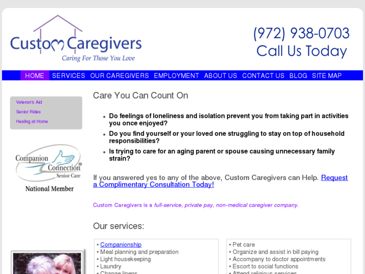 www.customcaregivers.com