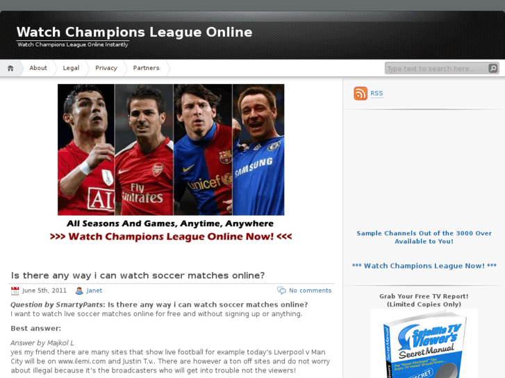 www.watchchampionsleagueonline.com